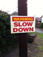 Slow down in Stoke Edith